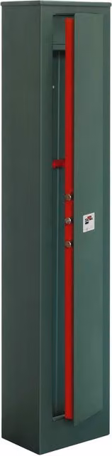 Armadio portafucili Stark con 5 posti in acciaio, disponibile nei colori nero o verde, L: 308 cm, P: 208 cm, H: 148 cm