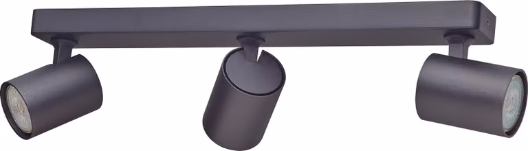 Oktaplex faretto da soffitto 3 fiamme GU10 faretto orientabile LED spot bar 230V plafoniera nera