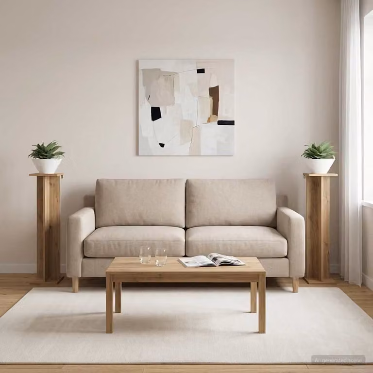 Set di 2 supporti per piante vidaXL in legno color marrone con stile moderno