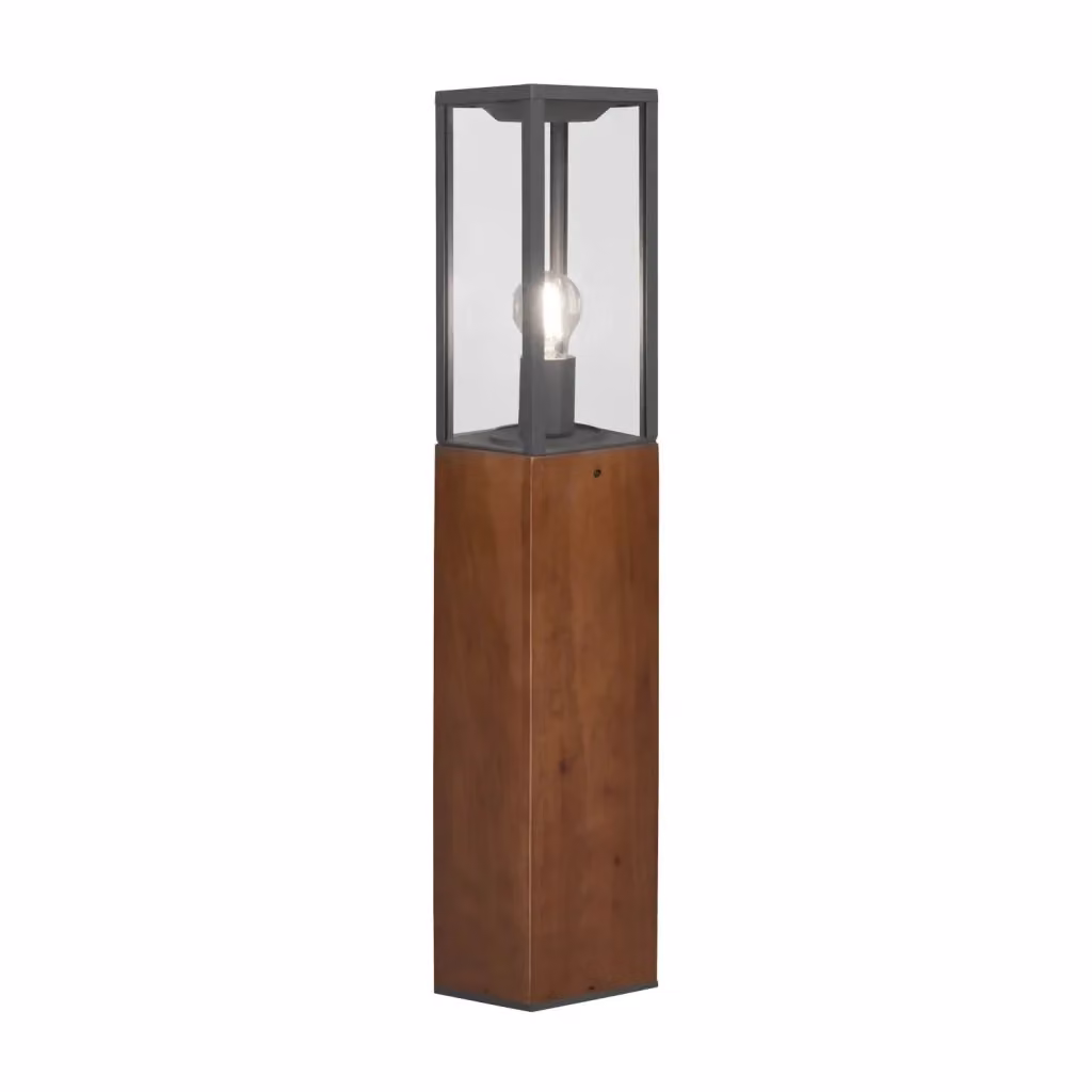 Lanterne da esterno Osier con base in legno e vetro, IP44, attacco E27, Altezza: 80 cm – 2