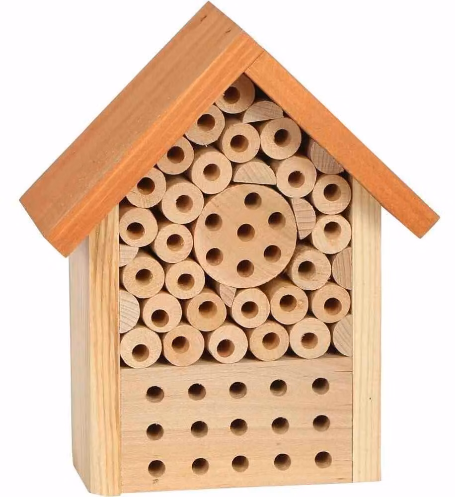 Solidchoice - Albergo per insetti in legno di abete, con fori per un facile fissaggio