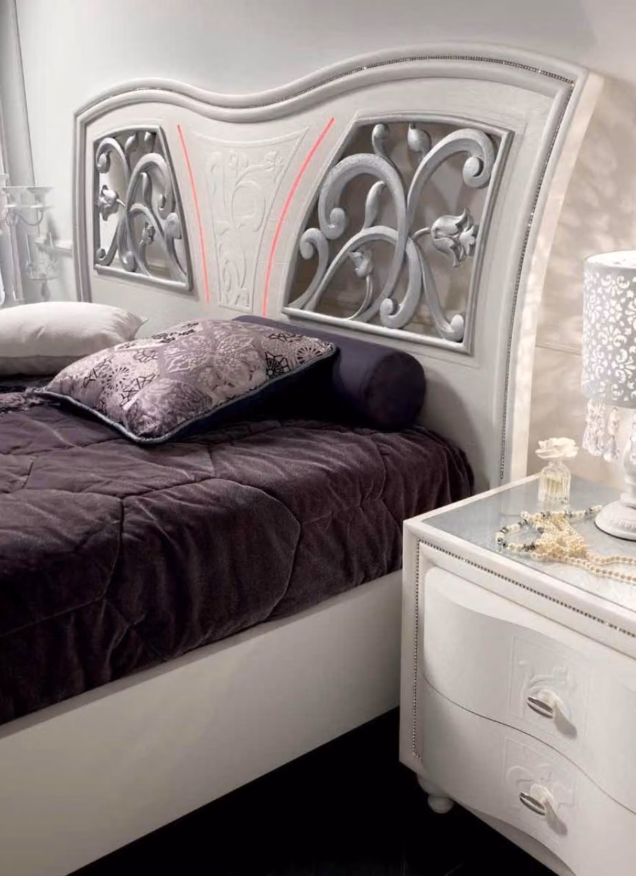 Bettrahmen Holz Doppel Schlafzimmer Weiß Modern Doppelbett Möbel Bett Betten