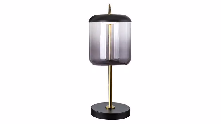 Rabalux 5026 Lampada da tavolo Delice LED 6 metallo vetro nero