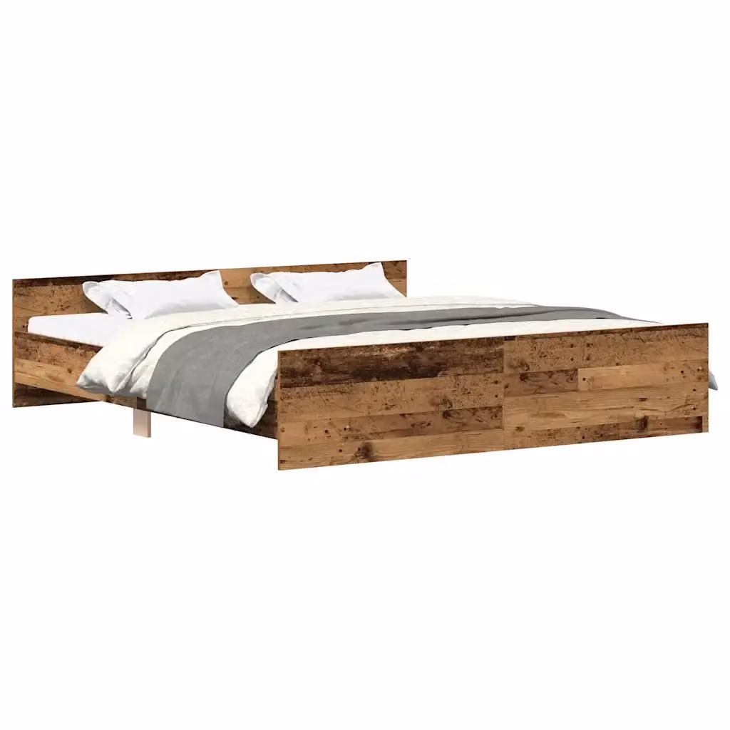 Giroletto vidaXL in legno di pino color marrone stile rustico L/P: 180 x 200 cm – 2