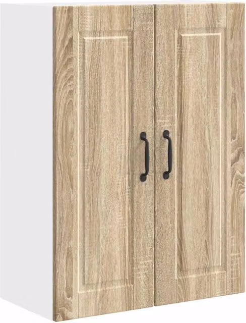 Armadio da cucina a parete moderno con ripiani 80 x 31 x 80 cm pratico spazio di archiviazione stile contemporaneo in legno ingegnerizzato rovere sonoma 02_0054400
