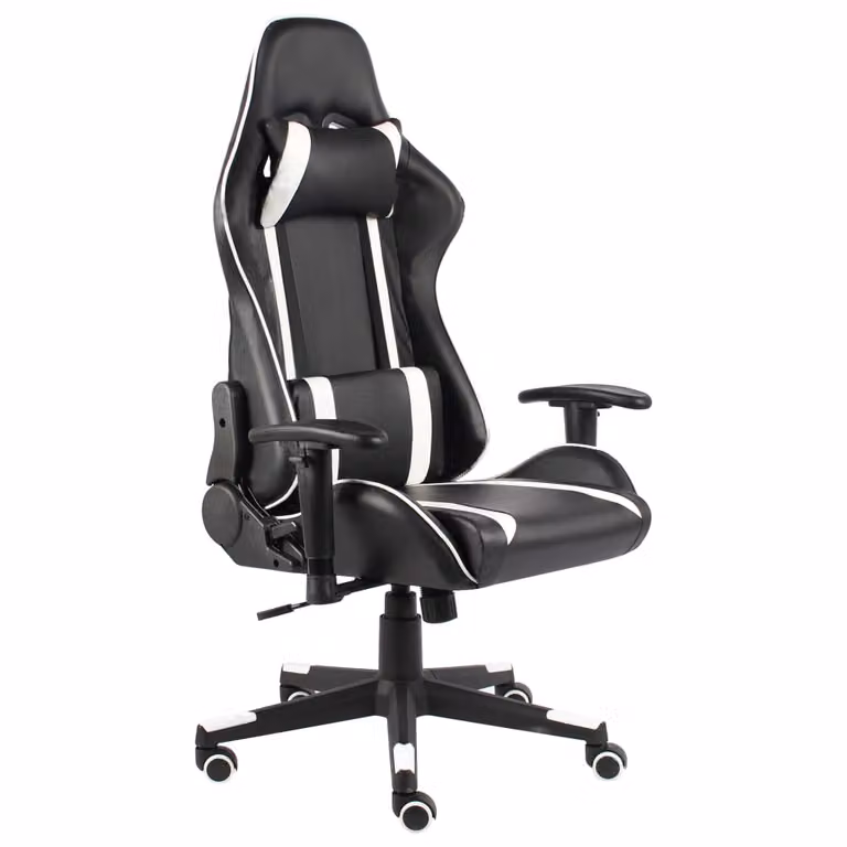 Sedia da gioco girevole in PVC bianco