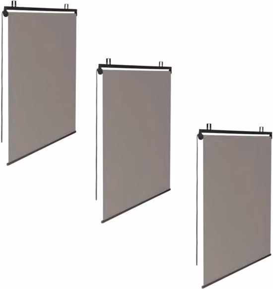 Tre reti di tenda per pergola in taupe, dimensioni 124 x 225 cm