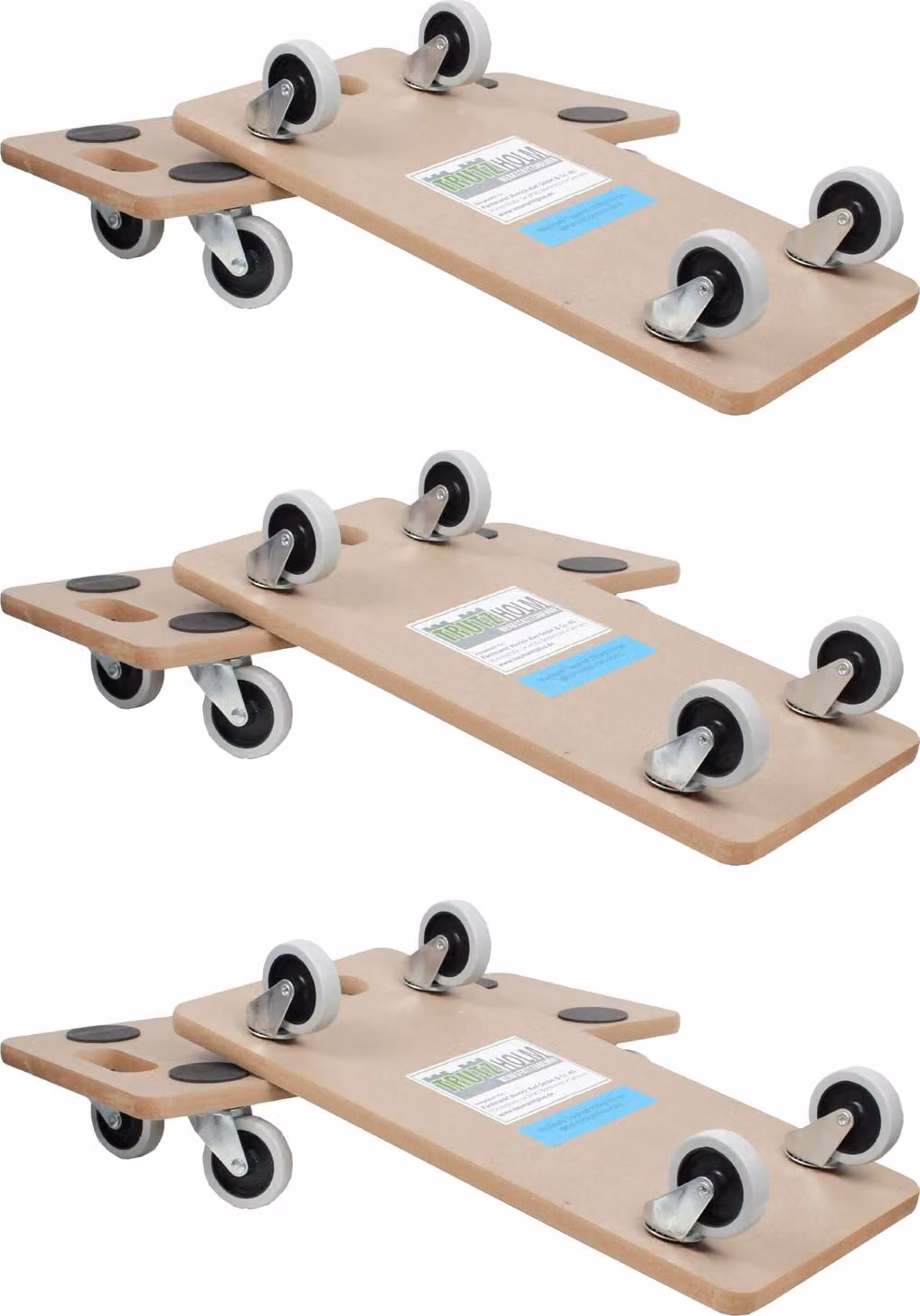 set di 6 ruote per mobili SOFT WHEEL per interni in MDF da 200 kg