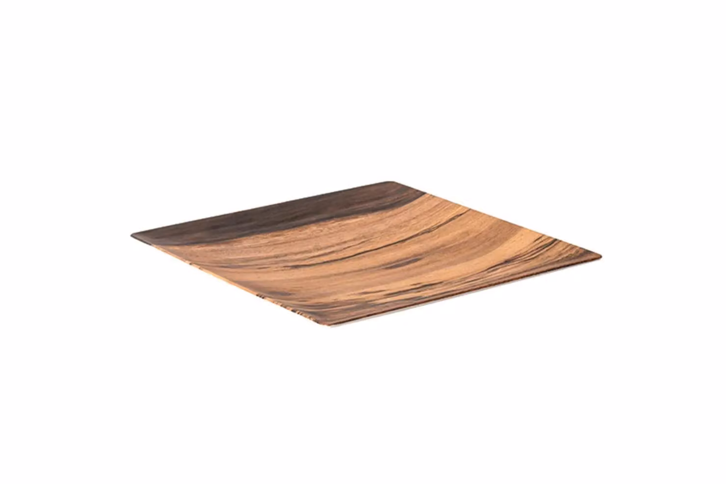 Vassoio Quadro Effetto Legno, Cm 27,5X27,5X3, 6 pezzi