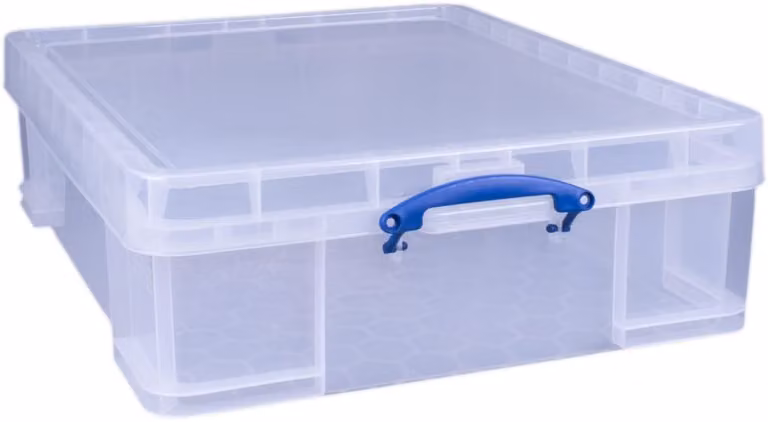 Scatola di stoccaggio Really Useful Box 70 litri trasparente