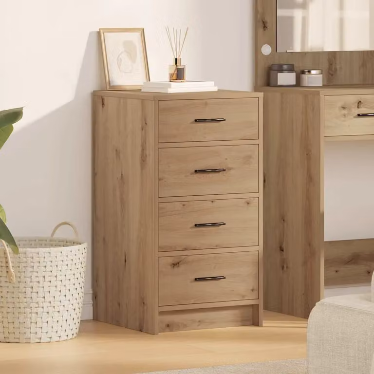 Credenza moderna vidaXL in legno color marrone L 40 cm, P 41 cm, H 75 cm
