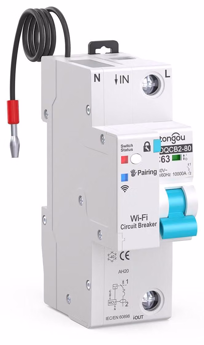 Interruttore differenziale mini 1P con Wi-Fi e monitoraggio energetico