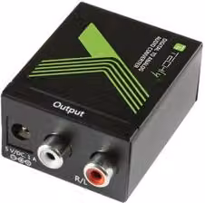 Convertitore audio SPDIF ottico a RCA IDATA SPDIF 3 nero