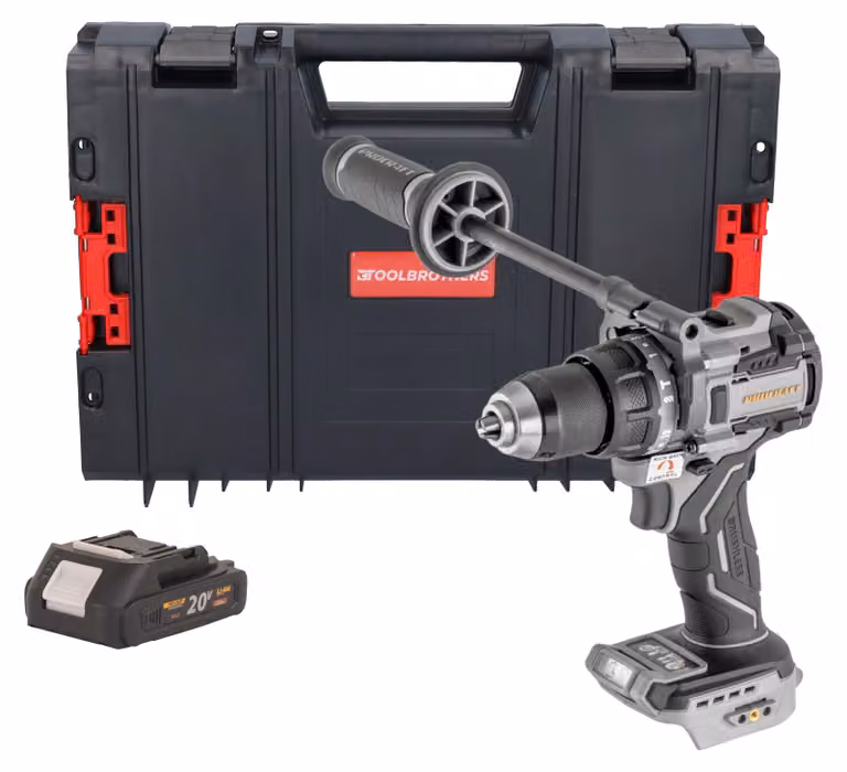 Avvitatore a percussione a batteria ProCraft Industrial CD20C-BB 20 V 120 Nm Brushless + 1x batteria da 2,0 Ah + valigetta RHINO - senza caricabatterie