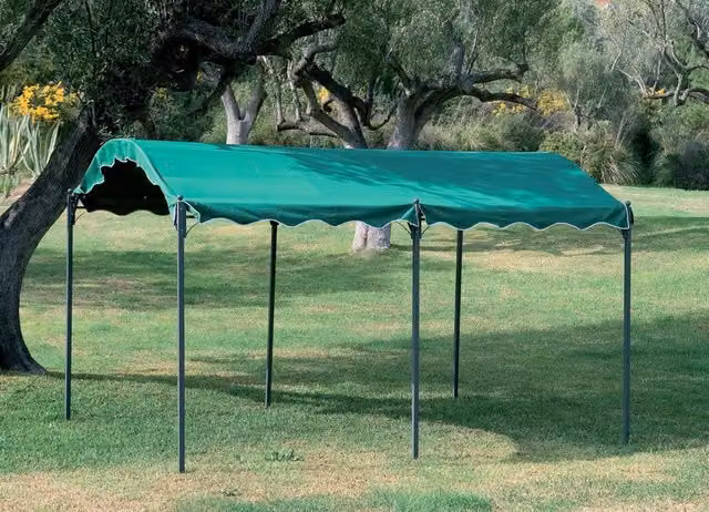 Box Auto da Esterno 3x4 mt Struttura in Ferro Bauer Verde