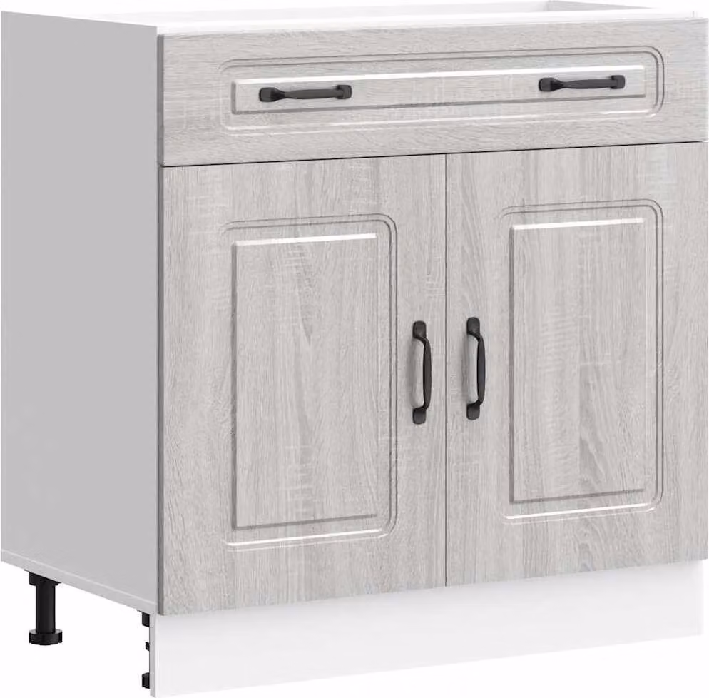 Base da Cucina Kalmar Grigio Sonoma in Legno Multistrato