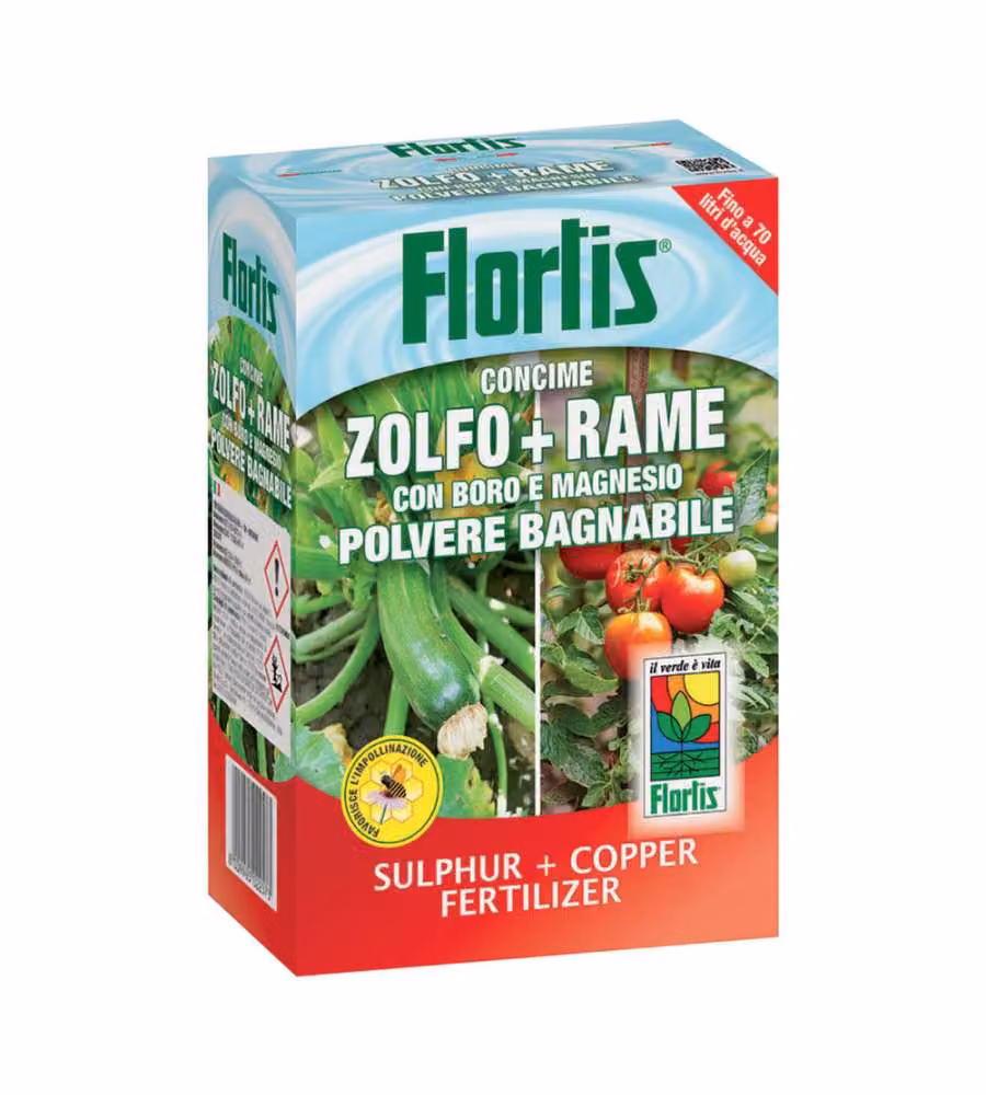 Zolfo e Rame concime polvere bagnabile 250 g
