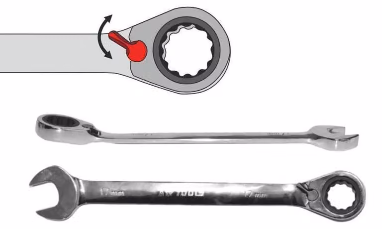 Awtools chiave ad anello a cricchetto 10mm