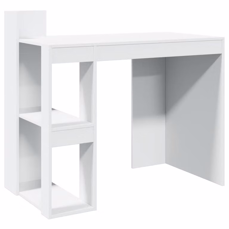 Scrivania Ufficio Bianca 103,5x56,5x94 cm in Legno Multistrato
