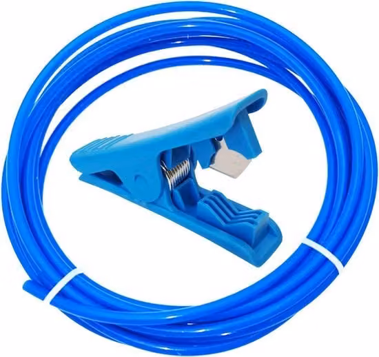 Tubo in PTFE blu per stampante 3D FDM con guaina, lunghezza 8 m, diametro interno 1,75 mm e diametro esterno 4 mm