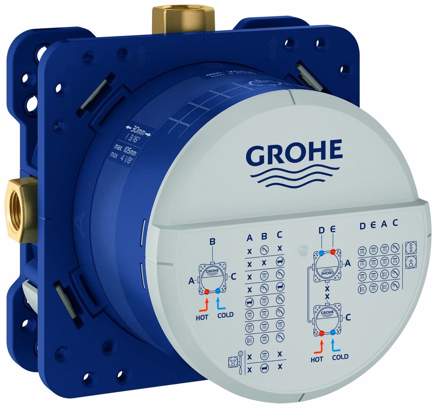 Grohe Corpo da incasso universale Rapido SmartBox 35604 DN 15 3 uscite, 1 pz.