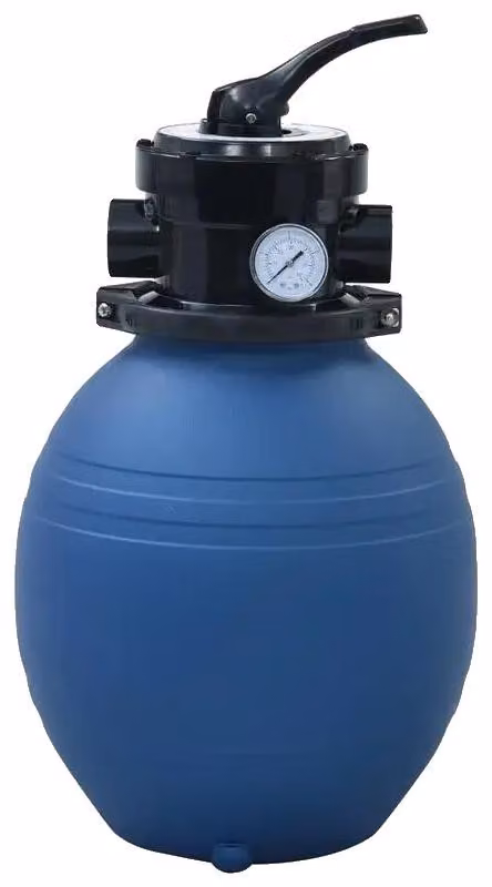 Filtro a sabbia per piscina, valvola a 4 vie, design resistente, modello elettrico, come da immagine, modello elettrico, come da immagine