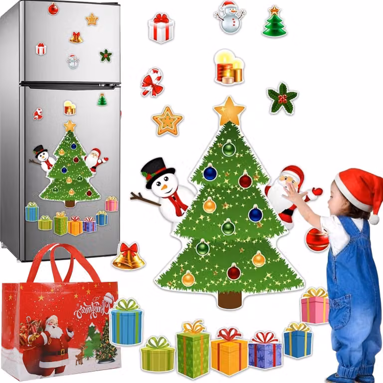 Albero di Natale magnetico per il frigorifero - Decorazione creativa