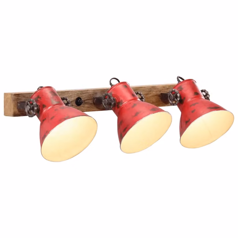 Lampada a Parete 25 W Rosso Anticato 65x25 cm E27