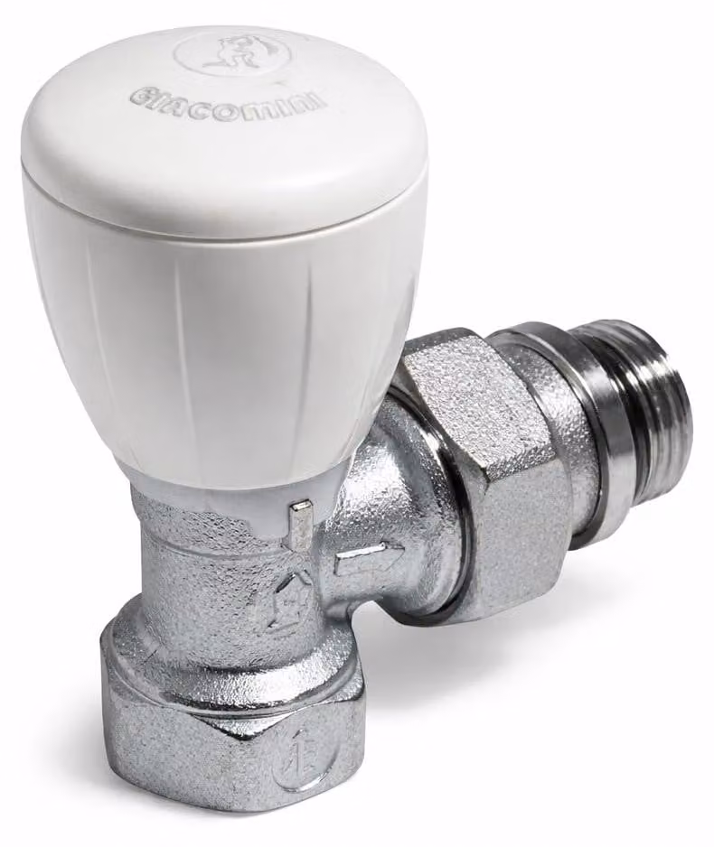 Valvola termostatica per termosifone, attacco a 3/8", marca GIACOMINI, modello R421X132