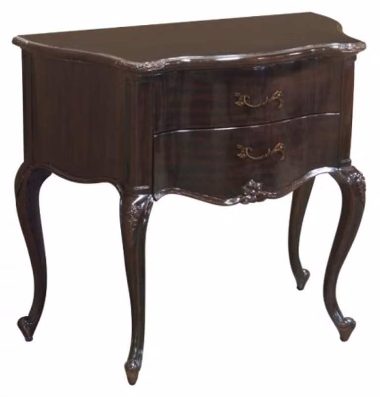 Comò in stile barocco, marca Casa Padrino, colore marrone-rosso, larghezza 80 cm, altezza 70 cm - Mobile in stile barocco