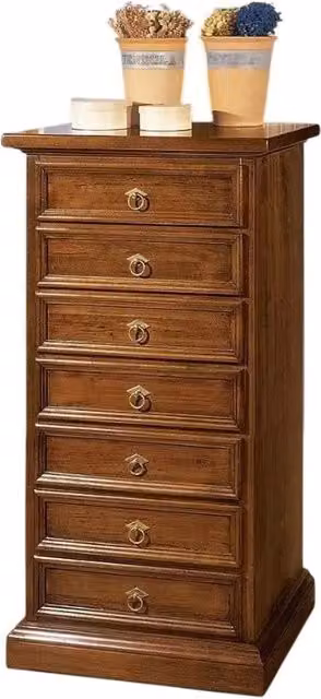Cassettiera in legno stile classico color marrone Mobili 2G L: 60 cm, P: 30 cm, H: 115 cm – 3