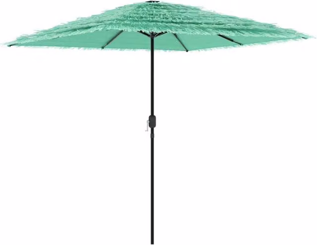 Ombrellone da giardino Design In verde con palo centrale in acciaio e copertura in poliestere L/P/H: 248 x 248 x 248 cm