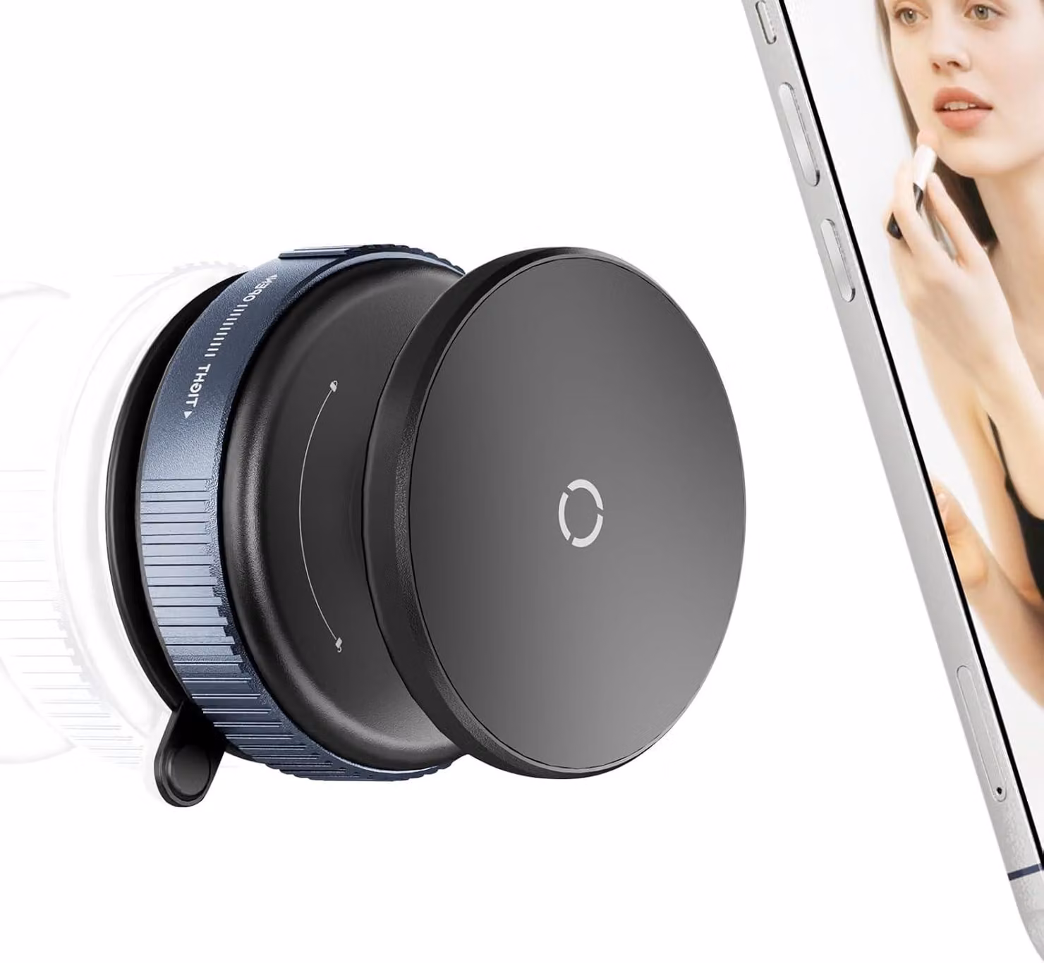 Supporto per contenitori di prodotti per il trucco, regolabile a 360°, adatto per superfici lisce, ideale per cucina e bagno