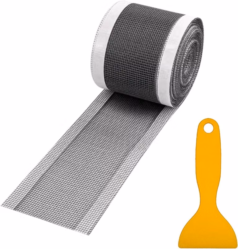 Adesivo - Per scarichi di pavimento - Bagno - Con spatola per la pulizia del bagno - Vasca da bagno - Cucina (7 cm x 10 m)