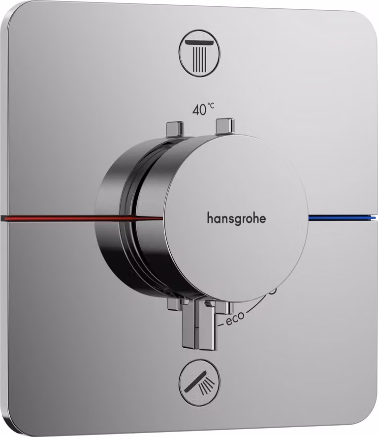hansgrohe Set finito termostato UP ShowerSelect Comfort Q 2 utenze cromato, 1 pz.