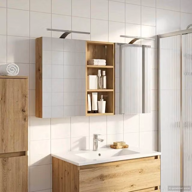 Set di Armadi da Bagno 3 pz 110 x 10,5 x 60,5 cm 3403727