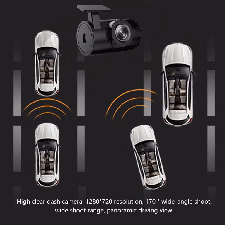 Videocamera da cruscotto USB, navigatore Android per auto, registratore di guida, videocamera da cruscotto DVR con sistema ADAS integrato, grandangolo da 170°, visione notturna