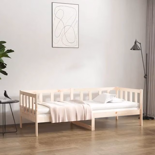 Dormeuse senza Materasso-Divano Letto-Struttura Letto 80x200 cm in Legno Massello di Pino 855271