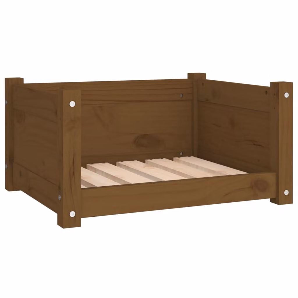 Cuccia per Cani Ambra 55,5x45,5x28 cm Legno Massello di Pino