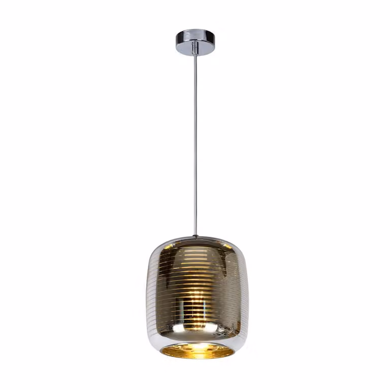 Lampada a sospensione ERYN cromata 1xE27x60W in vetro, dimensioni: 145x20x20 cm, IP20, Lucide