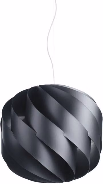 Sospensione 2 Luci Nero in Metallo Cromato Cm. 55 x 52h