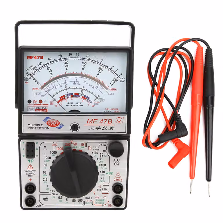 MF47B Multimetro multifunzionale con display digitale Rilevatore di tensione corrente AC DC