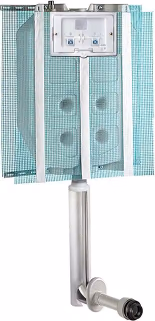 Cassetta di scarico WC ad incasso CAT Modello Eco Solo con funzione anticondensa, colore bianco