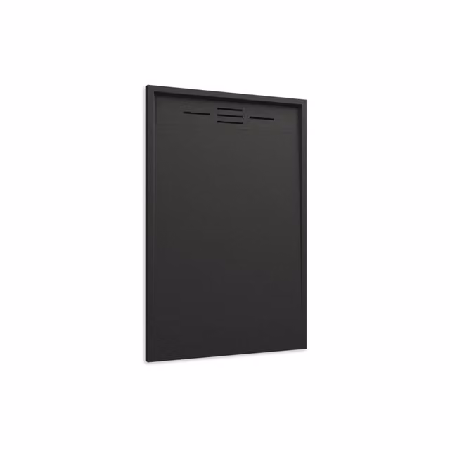 Piatto doccia rettangolare Parama nero effetto pietra antiscivolo L: 70 cm, P: 90 cm