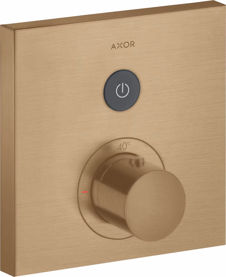 hansgrohe AXOR Starck ShowerSelect Thermostat carré à encastrer pour 1 consommateur, 36714140, 36714140