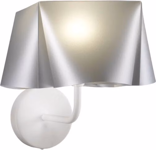 Applique Moderna Wanda Linea Zero Argento e Metallo con Luce E14 – 1