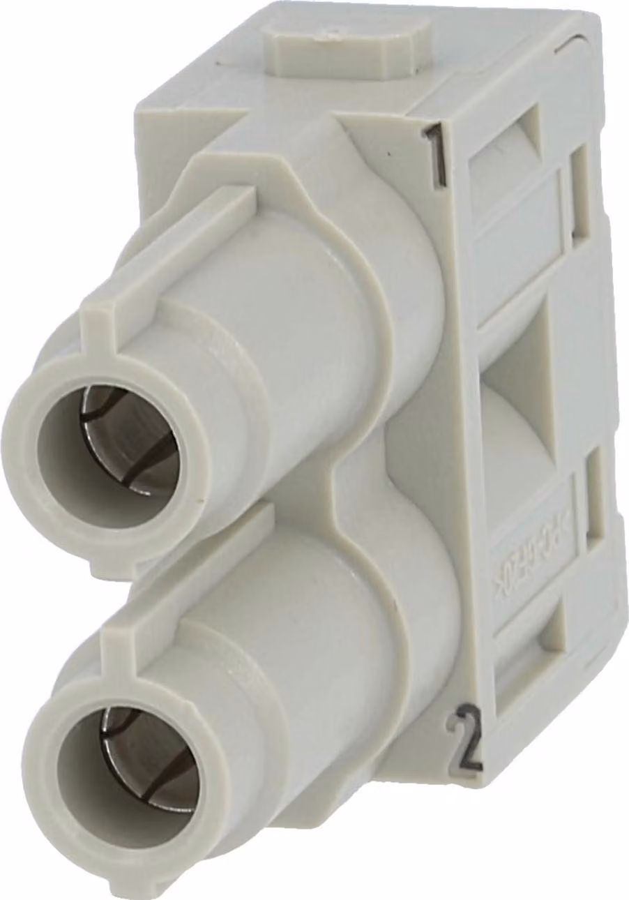 HARTING Han 70 Ampere modulo inserto femmina (F) connessione assiale a vite, 2 poli 1000V, 70A - 1 pezzo