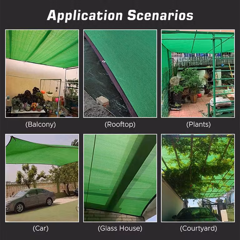 Tessuto di copertura Sunblock Shade Cloth Mesh Sun Tarp Plants Greenhouse per prati all'aperto giardino