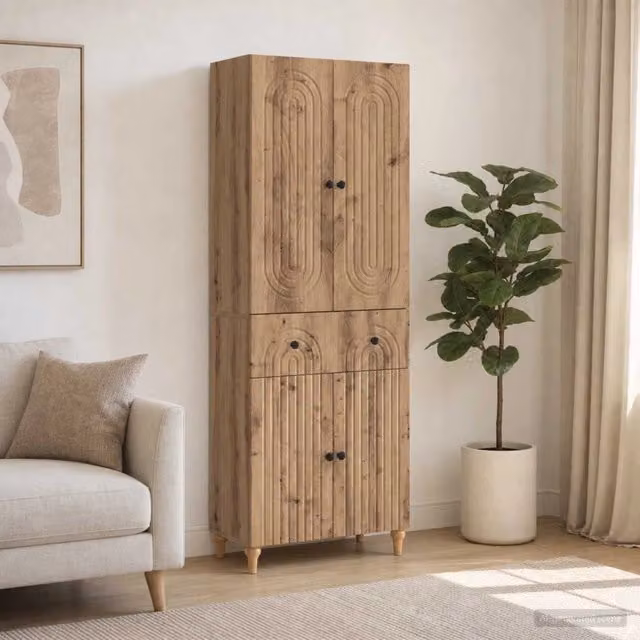 Set di armadi 2 pz Rovere Artigianale Legno ingegnerizzato 3416492