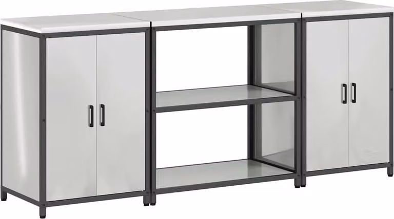 Set di Stoccaggio per Cucina HATTEM 3 pcs Argento